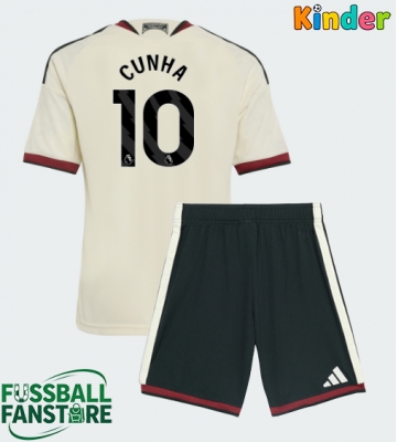 Manchester United Matheus Cunha #10 Replik 3rd trikot Kinder 2026-27 Kurzarm (+ Kurze Hosen)